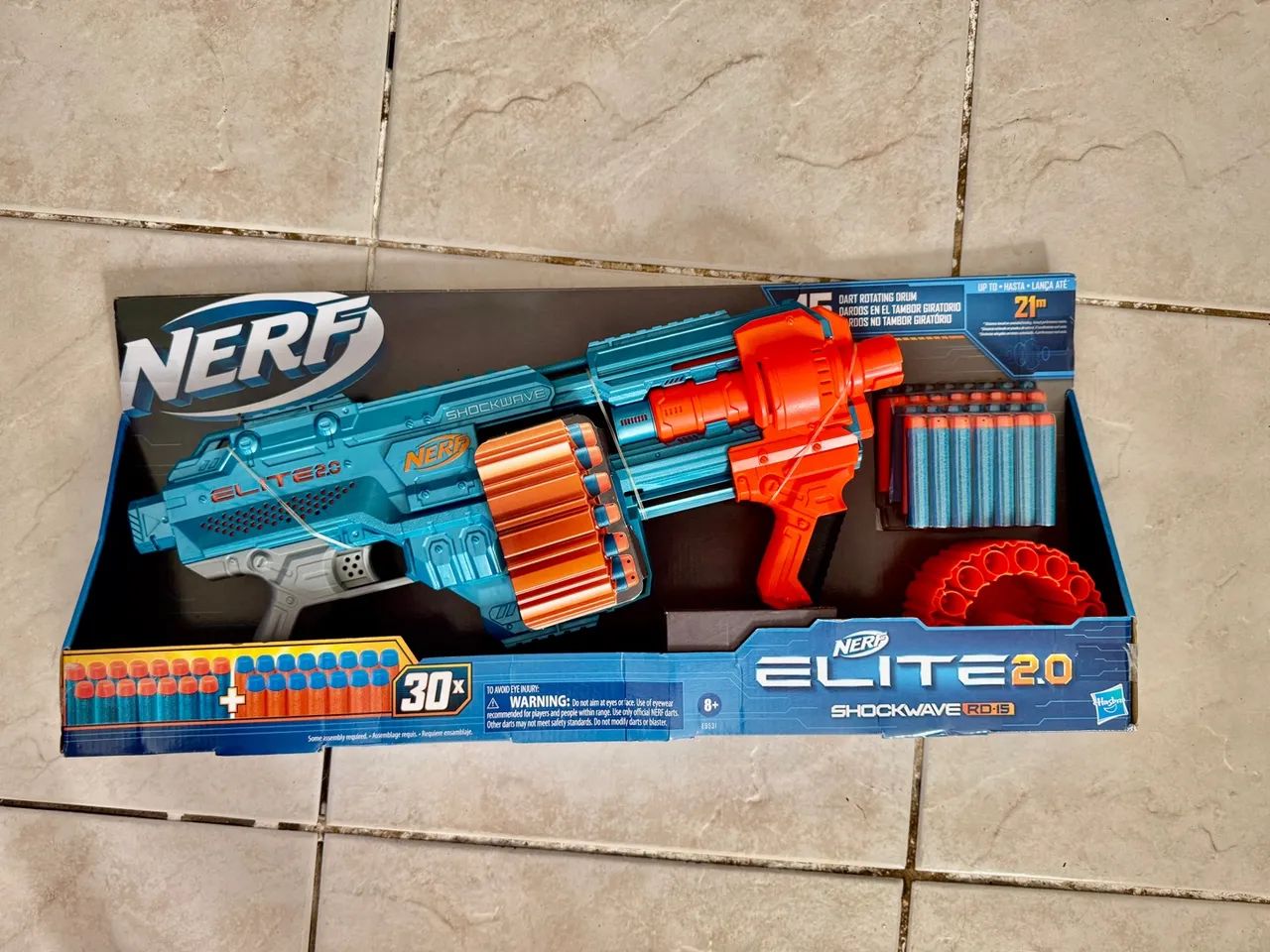 Nerf Elite Shockwave RD-15 Brinquedo Novo Brinquedos e