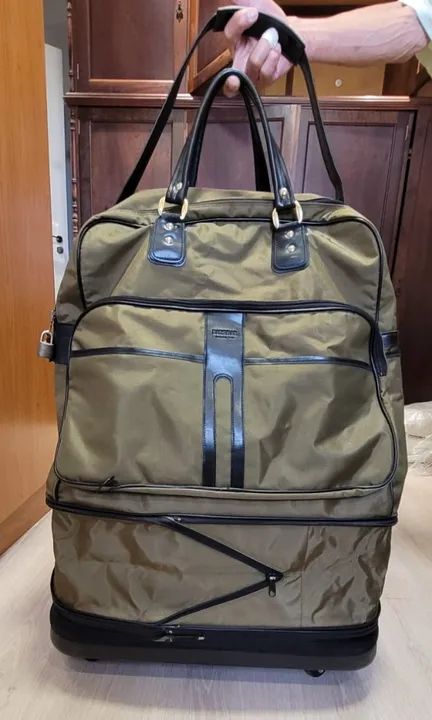 Mala de Viagem flexível em Nylon super resistente - Tamanho Grande - Importada Japão  - Foto 3