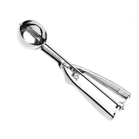 Colher De Sorvete E Doces Inox E Metal Com Ejetor Kehome