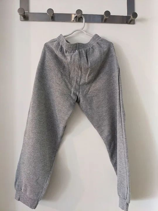 Calça de Moletom Cinza Unissex - Foto 2