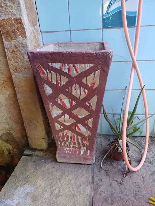 Vaso de plantas rústico R$30,00  - Foto 3