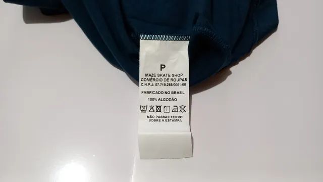 Camiseta Maze Crânio Tamanho "P" 100% Algodão - Foto 3