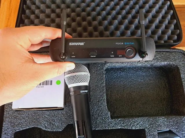Microfone Sistema Sem Fio Original Shure Pgxd24 Pg58 Vocal<br> - Foto 5