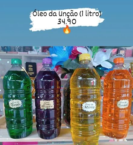 Óleo da Unção de um litro por apenas 34.90, 