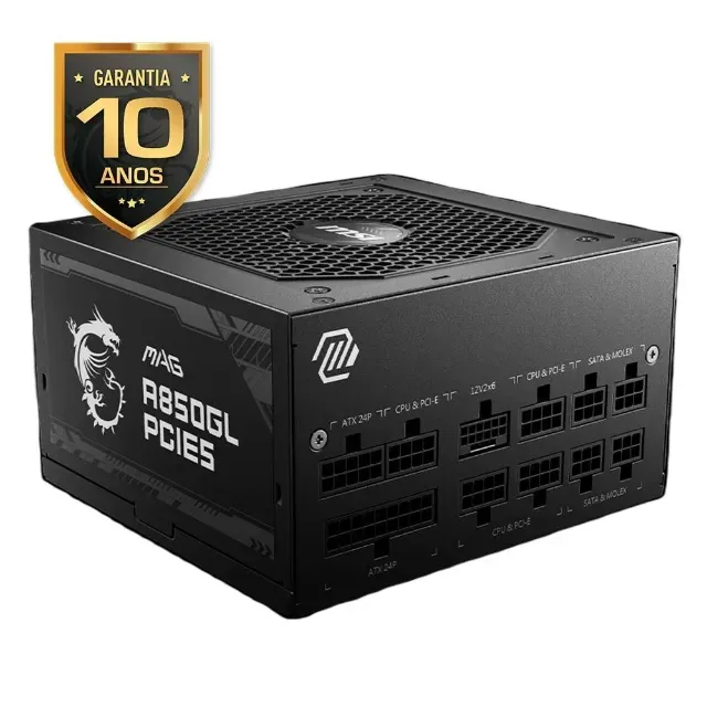 FONTE MSI MAG 850W MODULAR GOLD