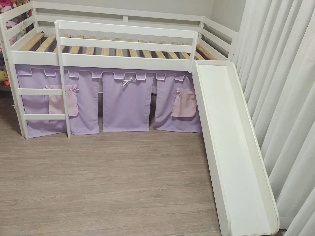 CAMA INFANTIL ELEVADA COM ESCORREGADOR  - Foto 5