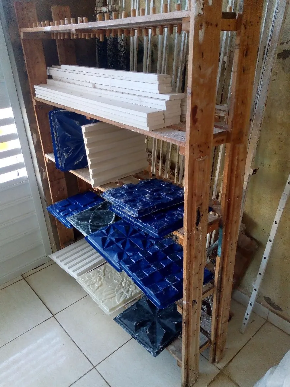 Armário para placas de gesso