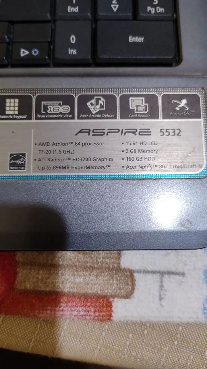 Notebook acer modelo 5532 - Foto 2