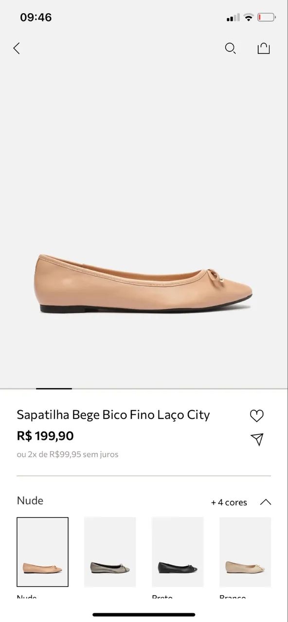 Sapatilha Arezzo bege nº 34 - Foto 2