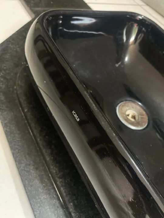 Pia de mármore granito com cuba embutida 