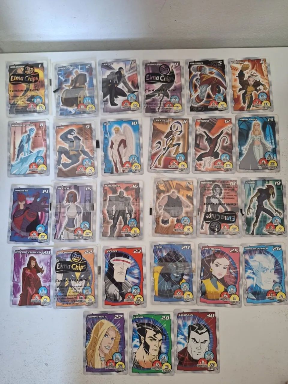 Coleção Wolverine e X-men Elma Chips (Coleção faltando 3)