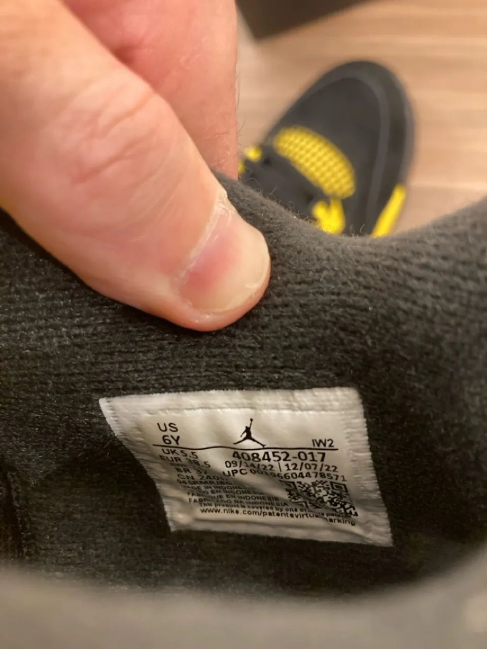 Air Jordan 4 Thunder GS - 37BR - Foto 5