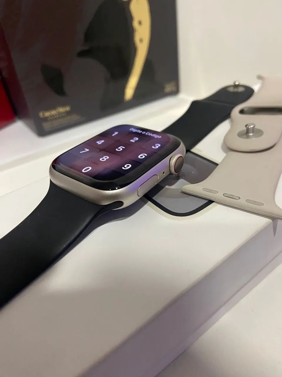Apple Watch Series 9 (GPS + Celular) 45mm Alumínio - Bateria 99% CAIXA E NOTA FISCAL - Foto 2