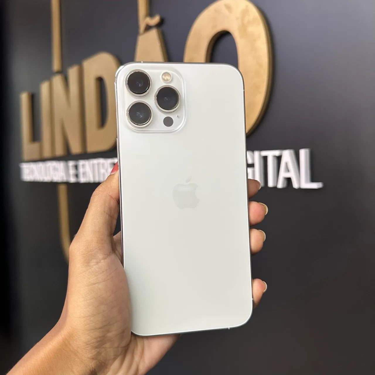 iPhone 13 Pro Max 128GB branco, em perfeito estado! Todo original - loja física 