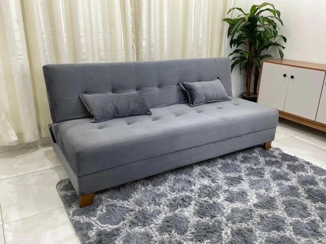 Sofá Cama Arpoador 1.85m Veludão- Produto Novo Entrega Rápida - Foto 2