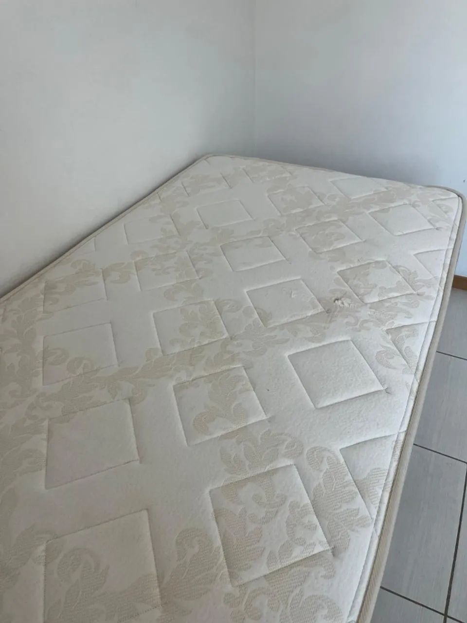 cama box com baú solteiro + colchão - Euro Colchões  - Foto 4