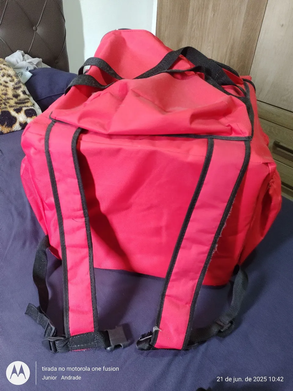 Mochila Térmica Vermelha p/ Entregas e Delivery