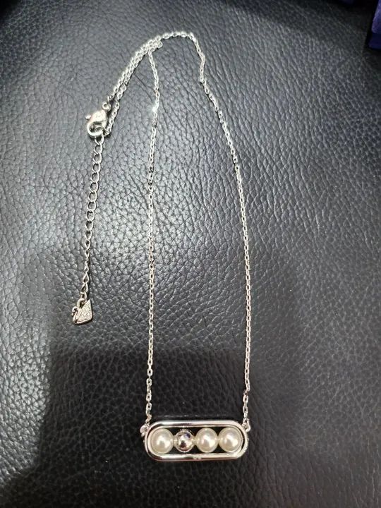 Colar prata e perola swarovski  - Foto 3