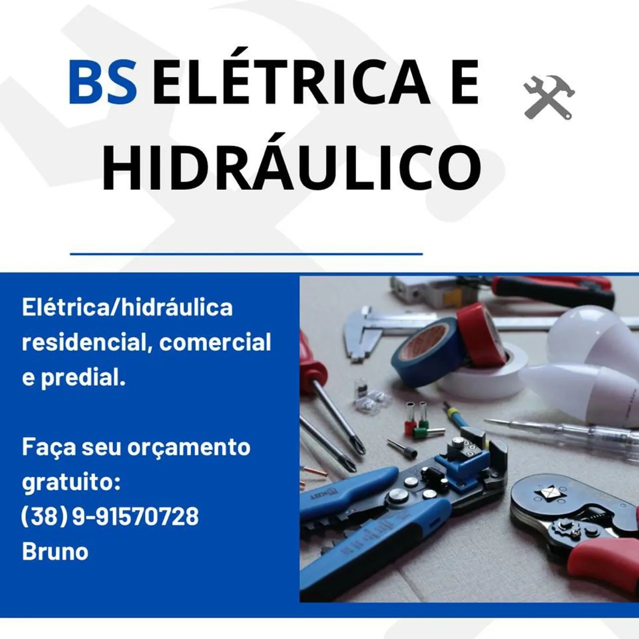 Eletricista e bombeiro hidráulico 
