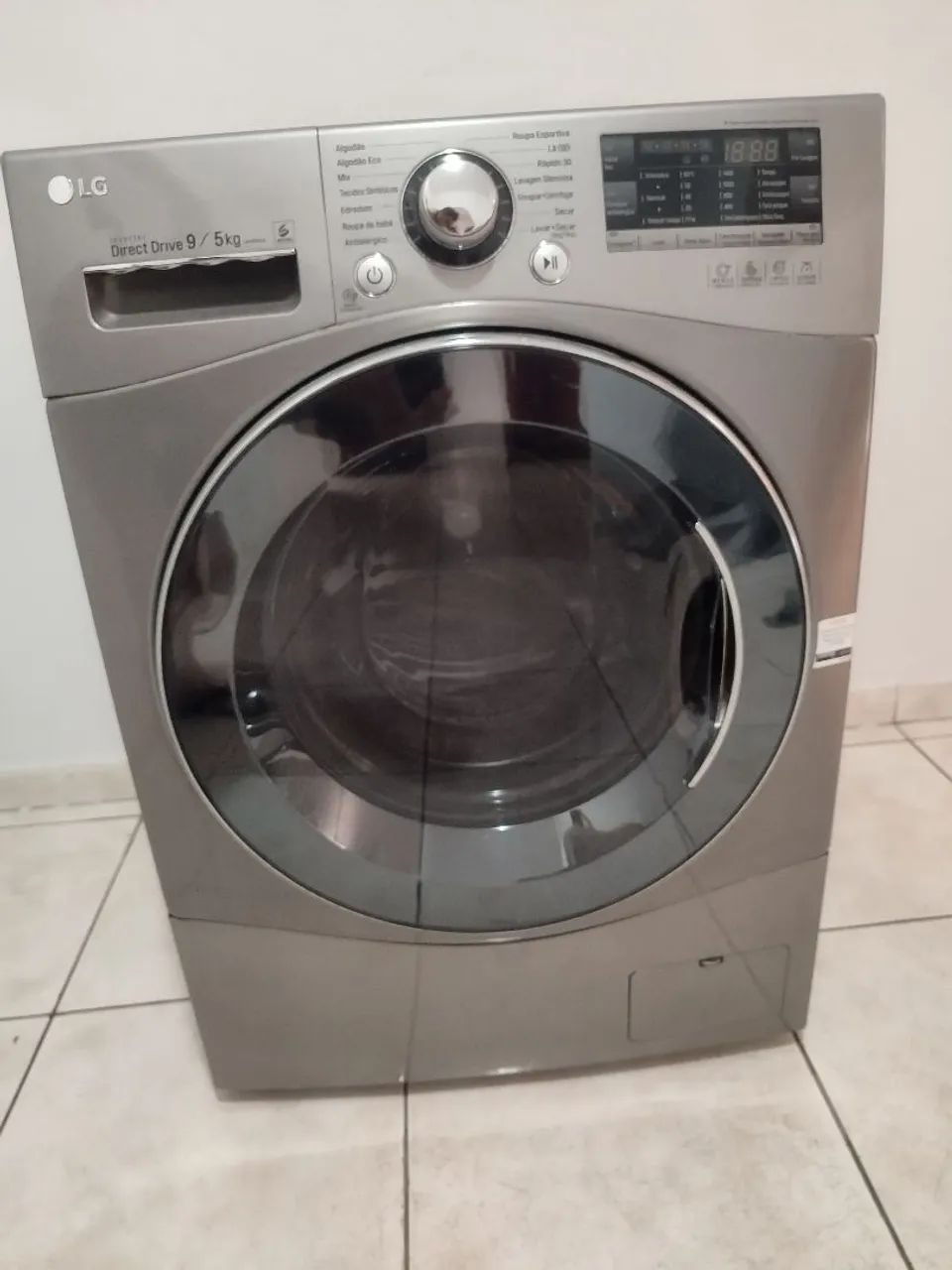 Máquina LG semi nova digital e inox