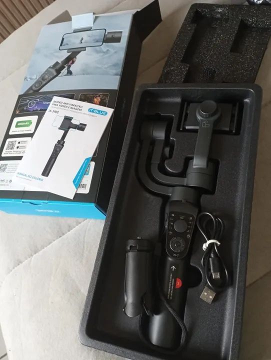 GIMBAL PROFISSIONAL - BASTÃO ANTI VIBRAÇÃO PARA VÍDEOS E IMAGENS - LE3902 -ITBLUE - Foto 3