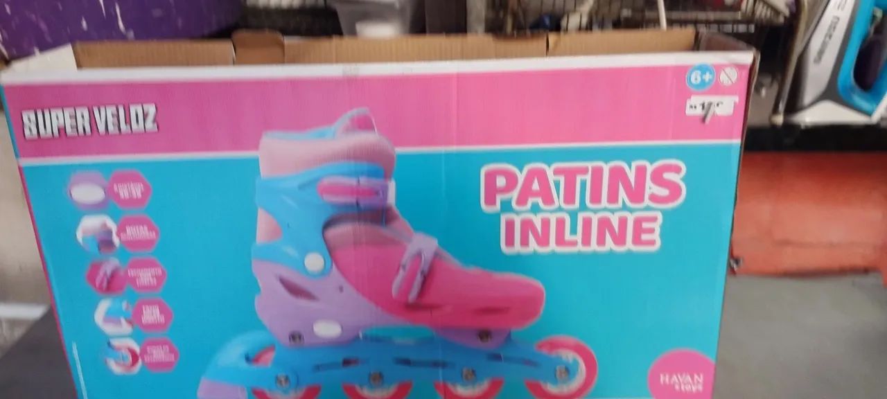 Patins Infantil Super Veloz - Tamanho 36-39 - Foto 3