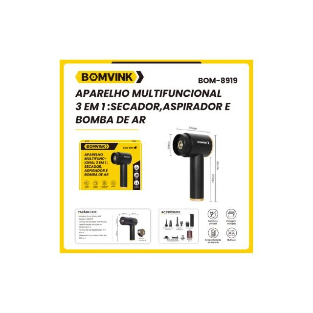 Aparelho Multifuncional 3 em 1 Bomvink BOM-8919 - Foto 3