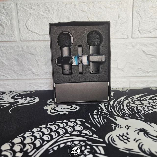 Microfone de Lapela sem fio duplo (Tipo C) - Foto 5