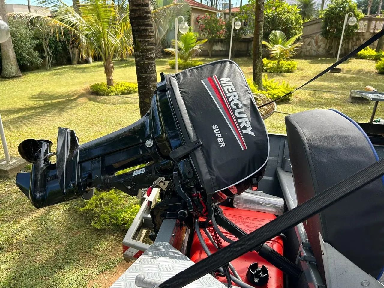 Barco com motor e trailer - Foto 8