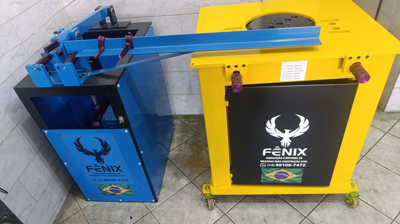 Dobrador BI direcional automático dobra até 20mm e estribadeira machadinha dobra até 12.5