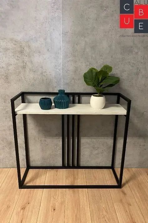Aparador Industrial de Metal para Decoração