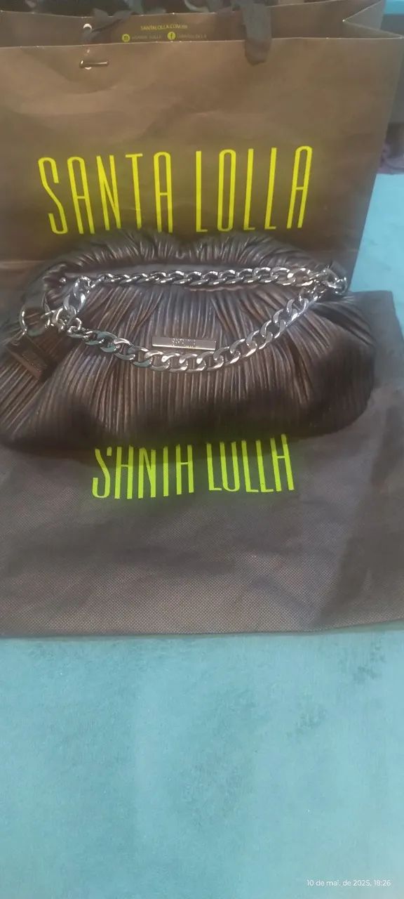 Bolsa Santa Lolla preta  - Foto 2