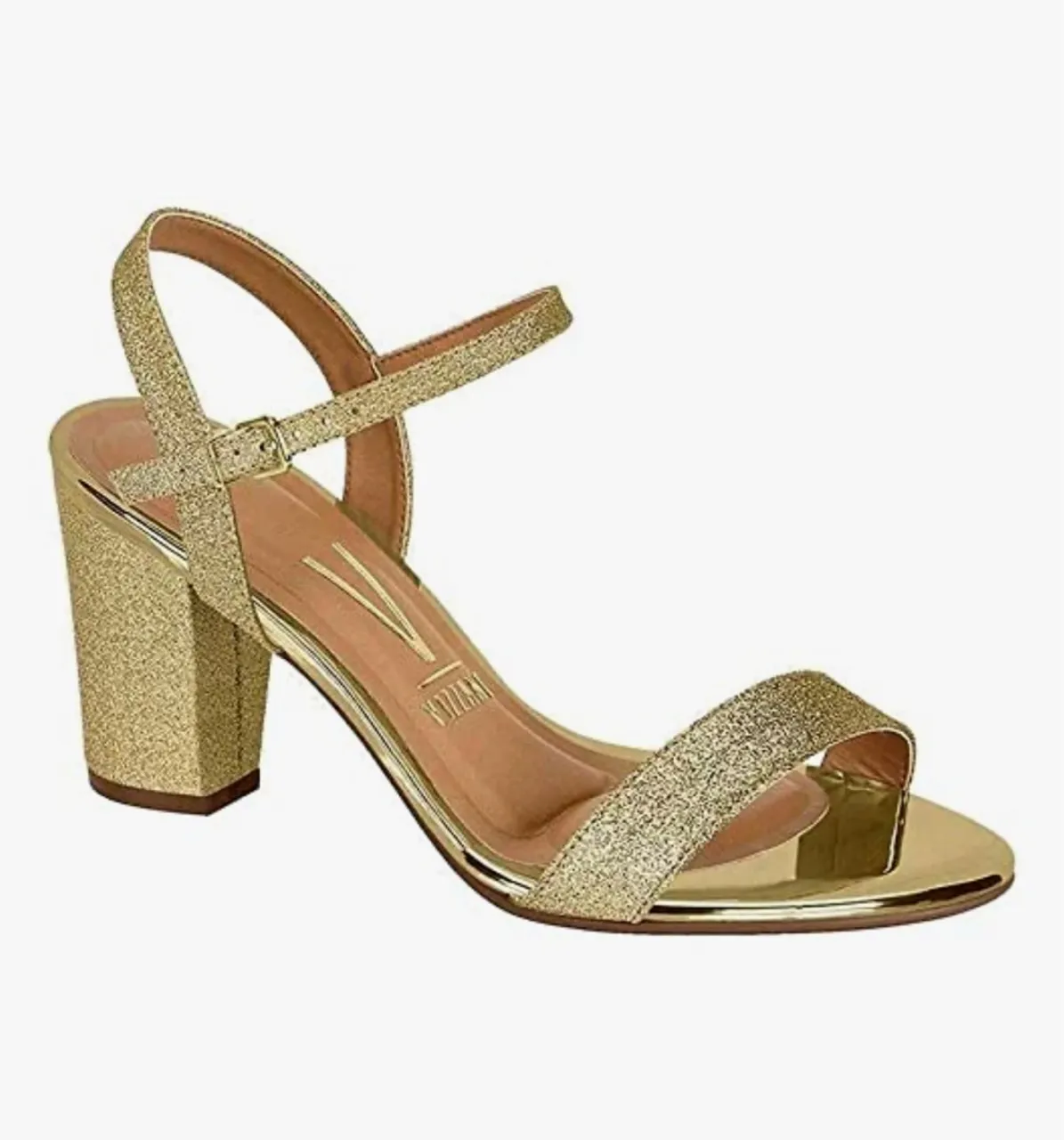 Sandália Feminina Vizzano Dourada - Elegância e Conforto
