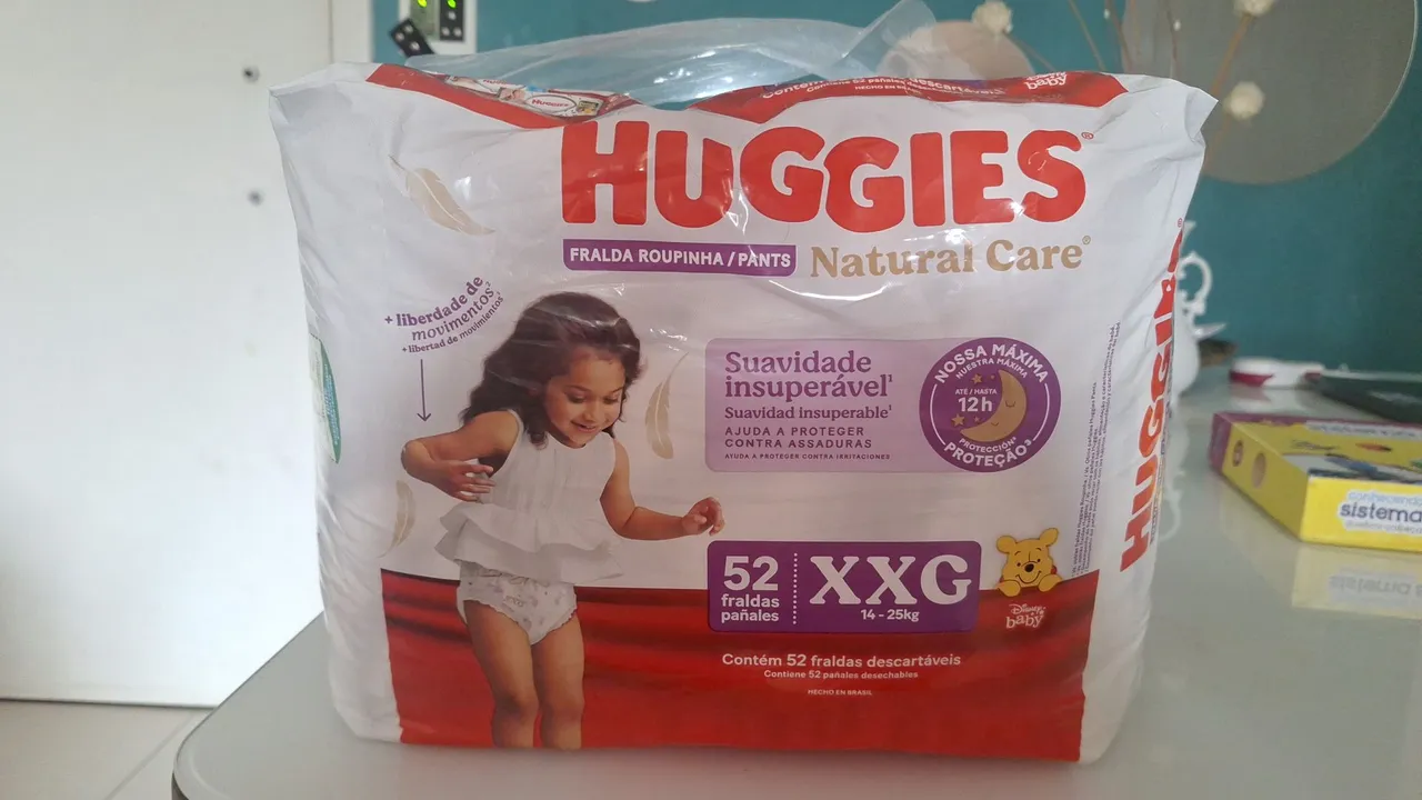Fralda Hugggies Natural Care XXG