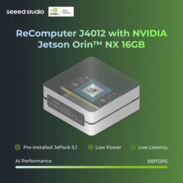 seeed studio NVIDIA Jetson Orin NX 16GB (reComputer J4012) Servidor de Inte - Foto 2