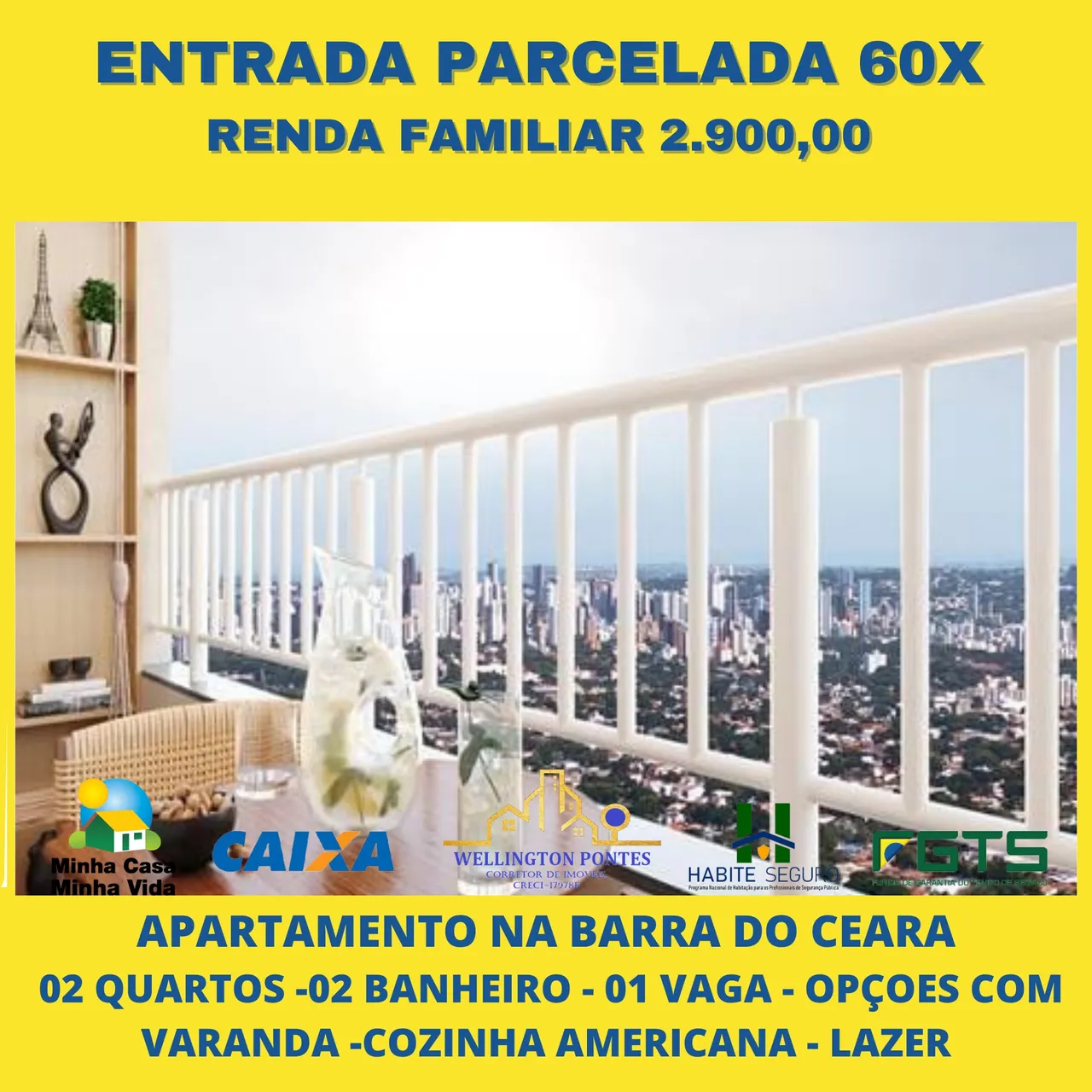 Imóvel para venda possui 48 metros quadrados com 2 quartos em Barra do Ceará - Fortaleza -