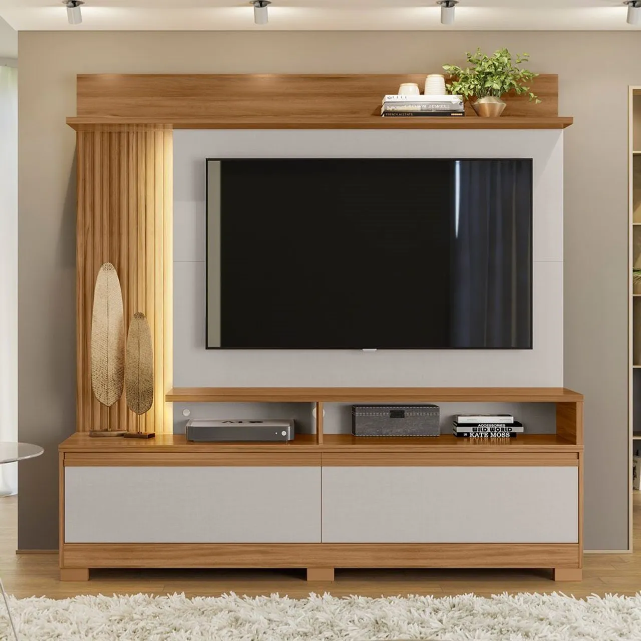 ESTANTE HOME PARA TV ATÉ 60 POLEGADAS 2 PORTAS