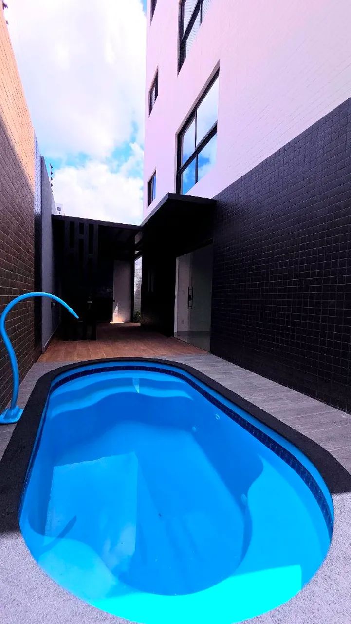 Apartamento nos bancários térreo c/área externa e piscina 