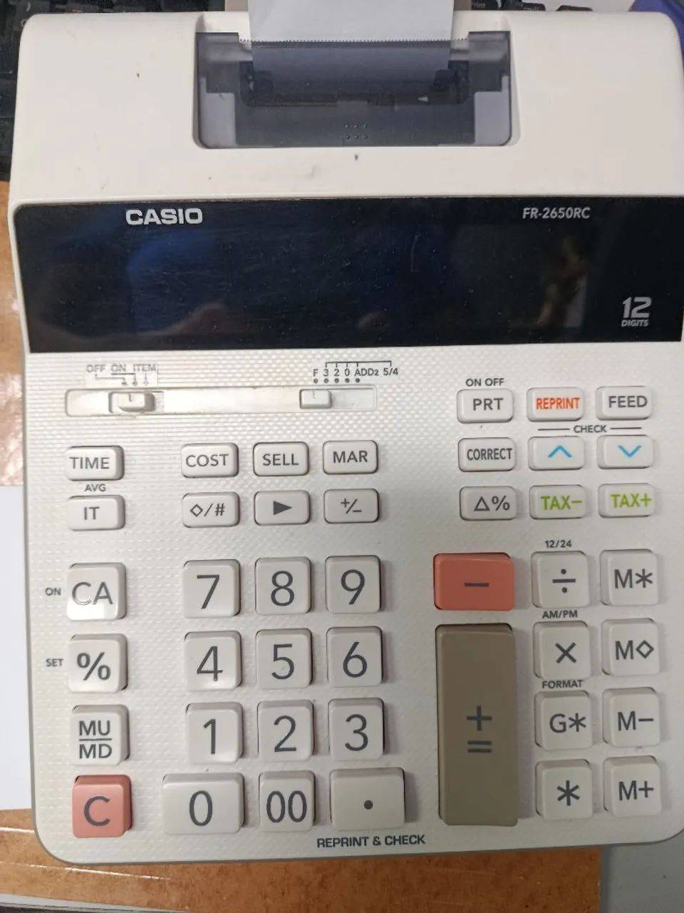 Calculadora Casio FR-2650RC 12 Dígitos