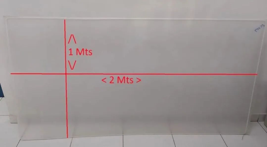 Chapa de acrílico 3mm med: 2,0x1,0mts - Foto 2