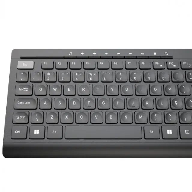 Teclado Sem Fio USB Pcyes PTOSFWAB - WZetta - Foto 5