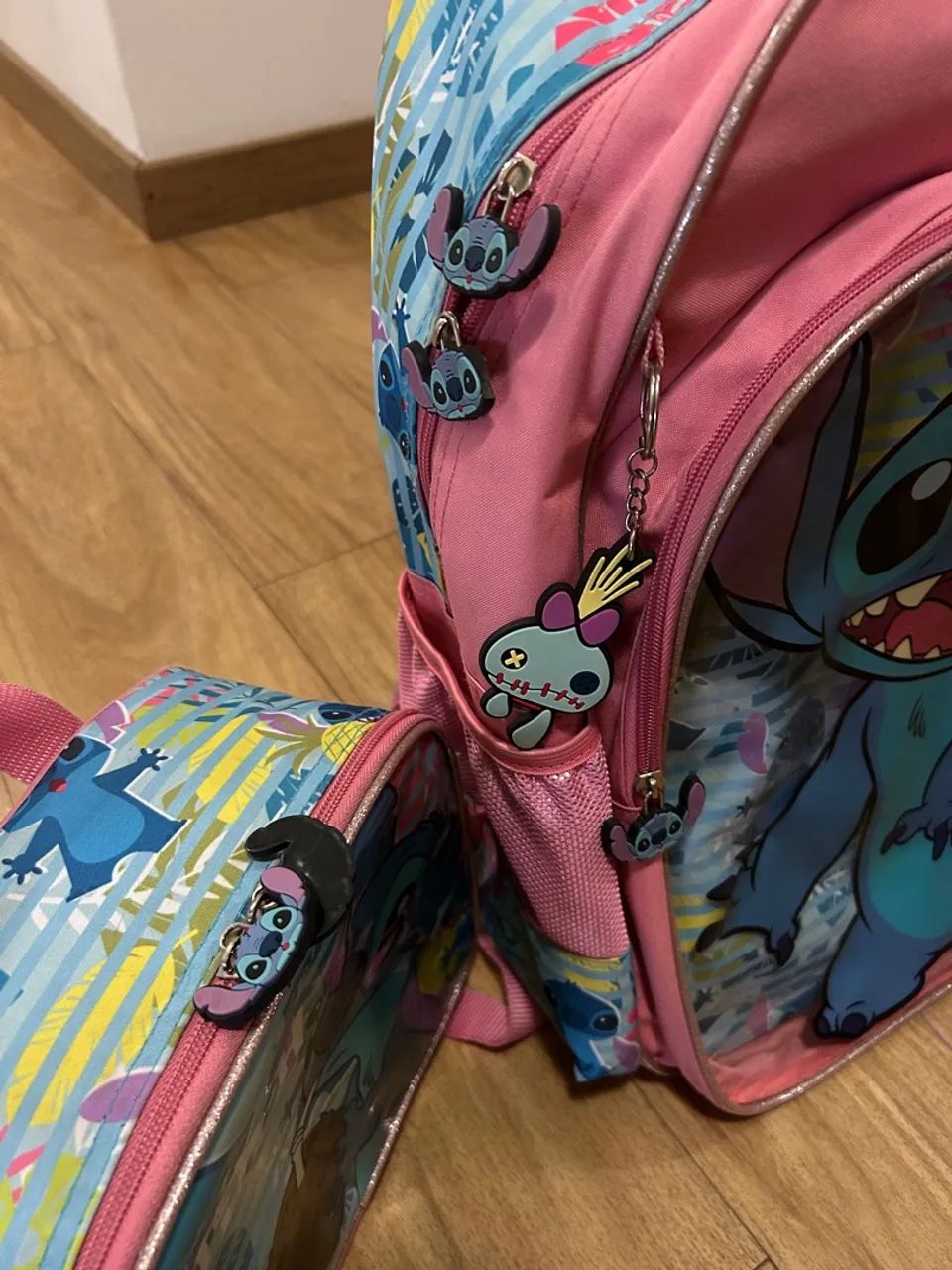 Kit Mochila e Lancheira Stitch Disney - Foto 4