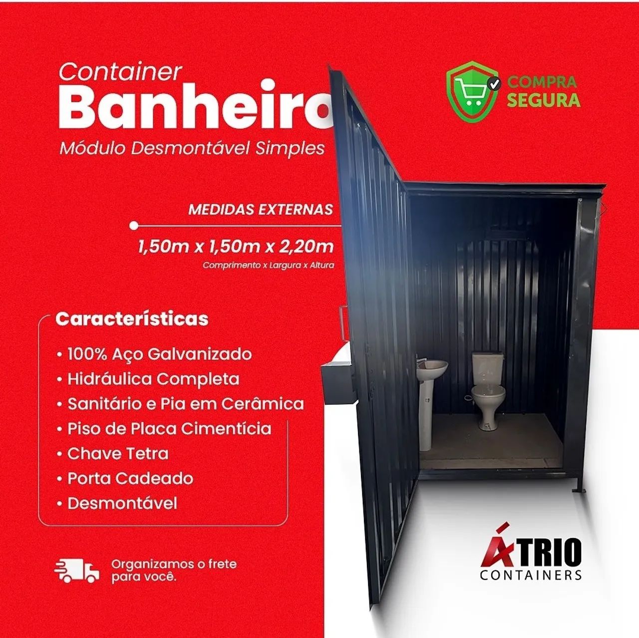 Container banheiros comerciais e obras - Foto 3