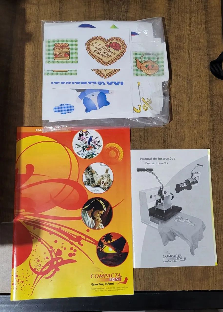 Prensa térmica manual Compacta Print para estampar camisetas - Foto 3