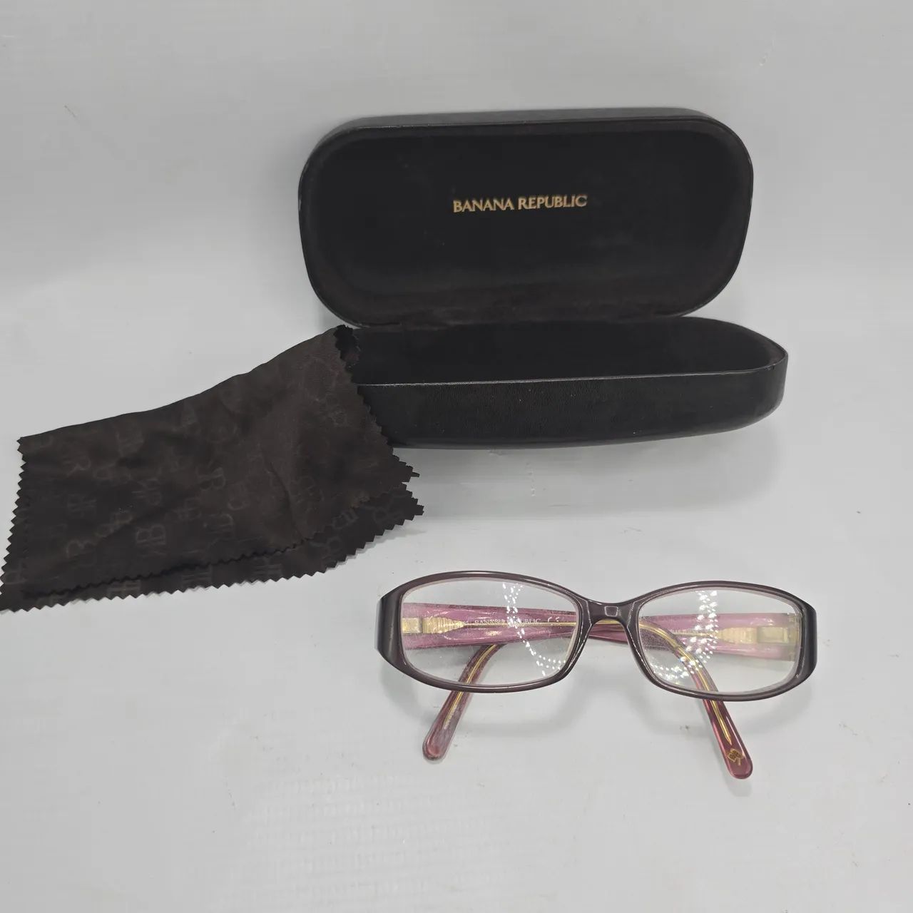 Óculos Banana Republic + Case e Flanela