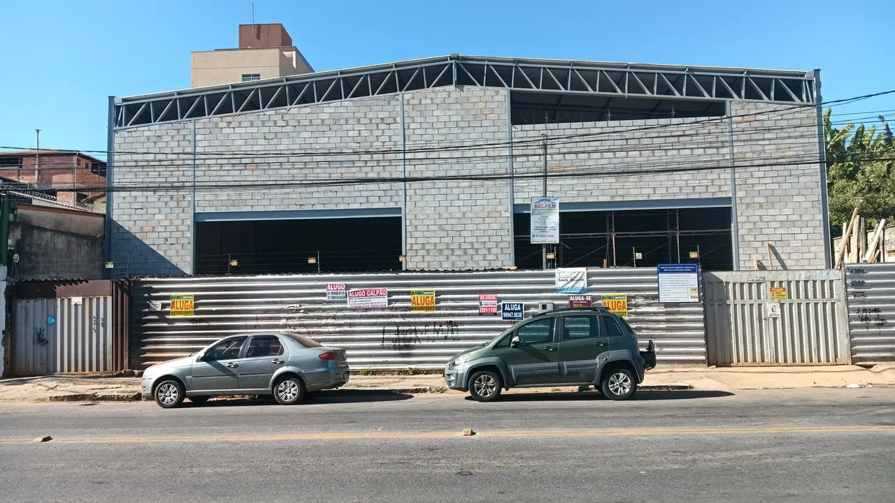 Galpão Novo para Locação Av. José Faria da Rocha, Eldorado/Contagem Próx. Big Shopping
