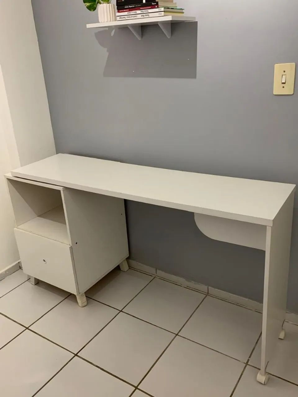 Escrivaninha Branca para Escritório - Foto 2