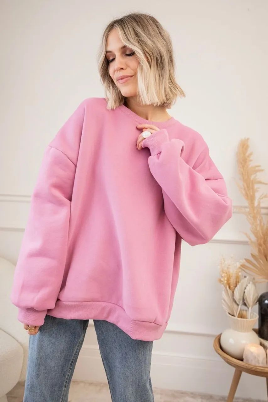 Blusa de Moletom Rosa - Tamanho M