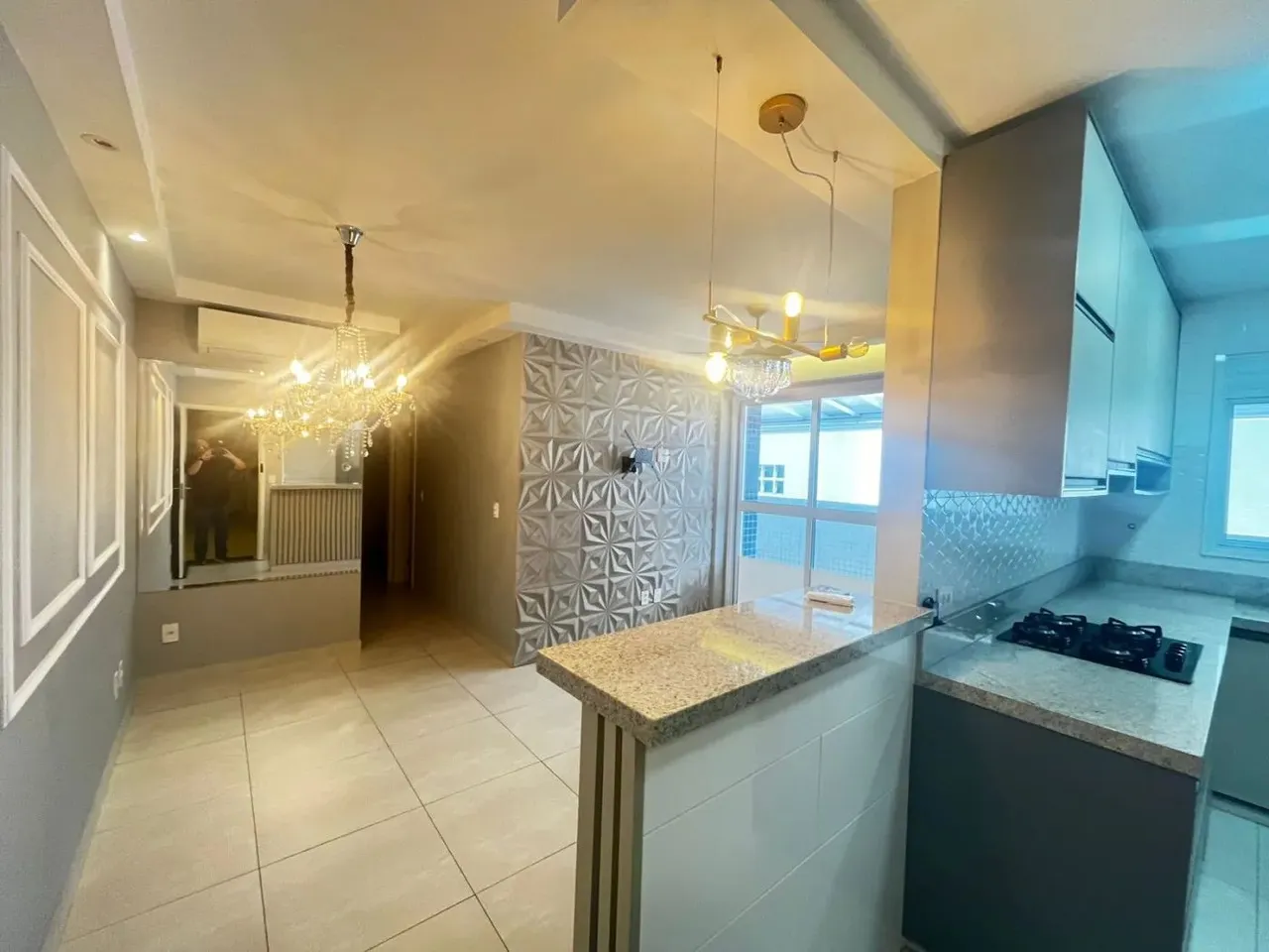 Apartamento para Venda em Santos, Ponta da Praia, 2 dormitórios, 1 suíte, 3 banheiros, 1 v