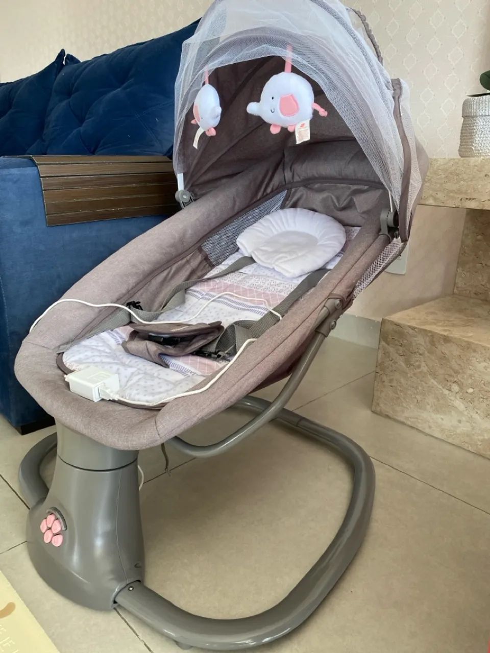 Balanço Infantil Mastela com Capota e Móbile - Foto 3